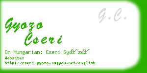gyozo cseri business card